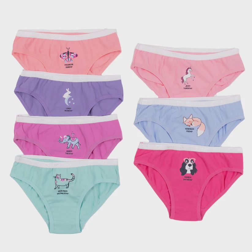 Paquet de 7 culottes de la semaine