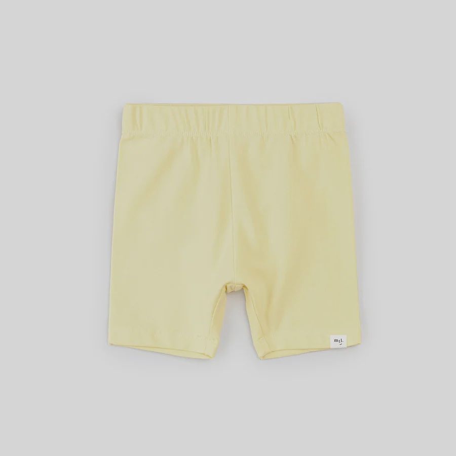 Biker short bébé jaune poussin