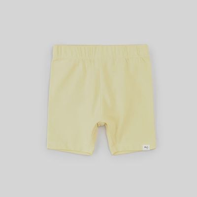 Biker short bébé jaune poussin