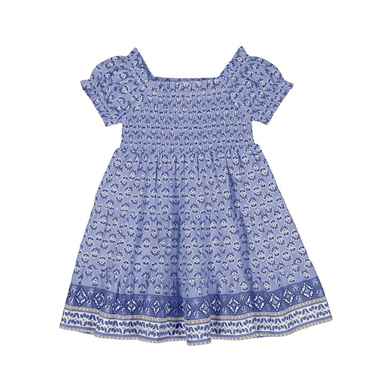 Robe fleuri bleu 3932