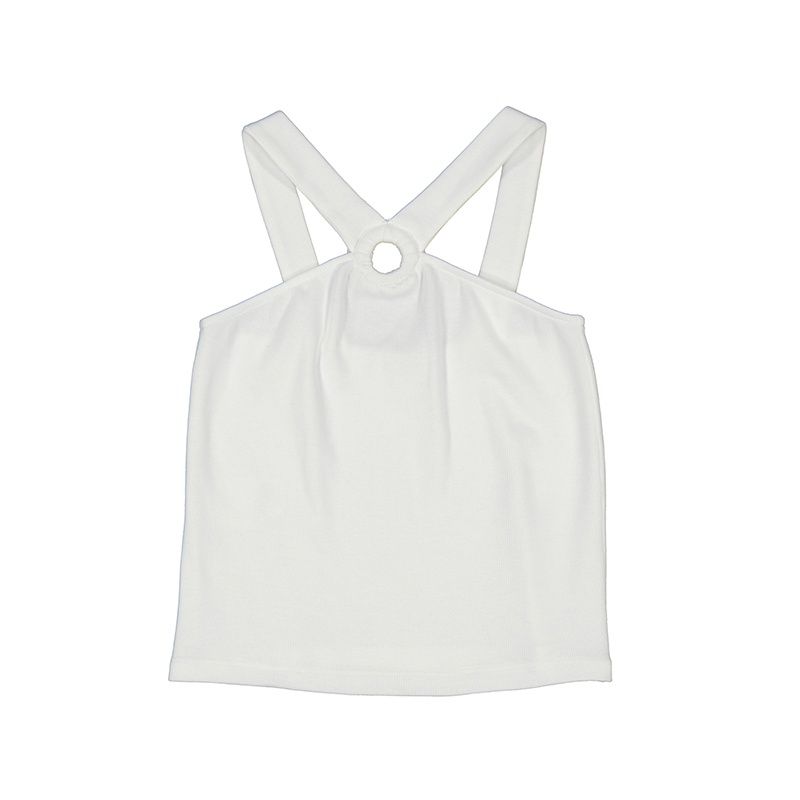 Camisole blanche à bretelle 6035