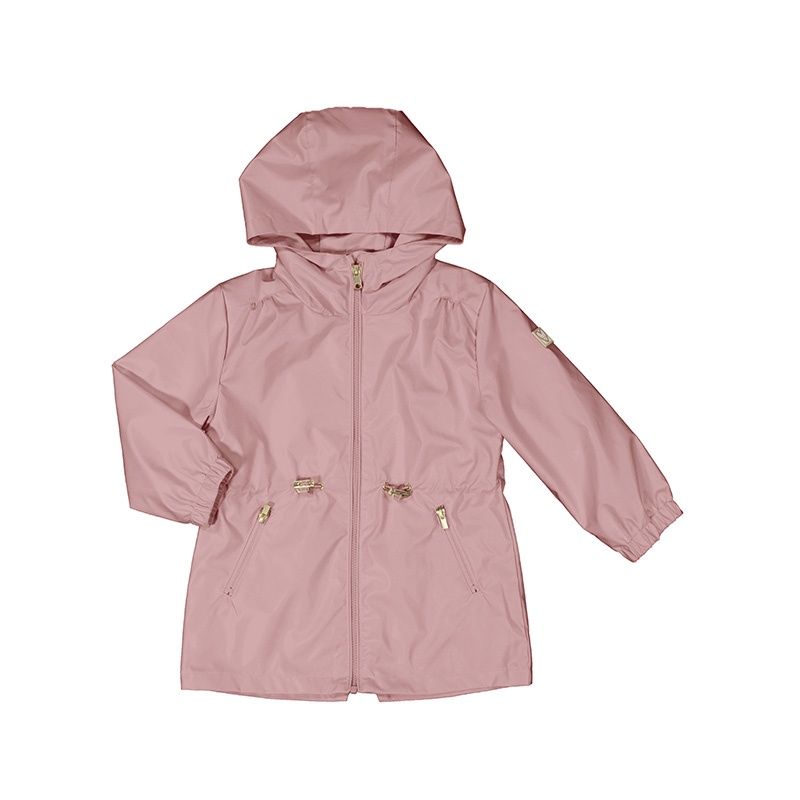Imperméable coupe longue rose 3411