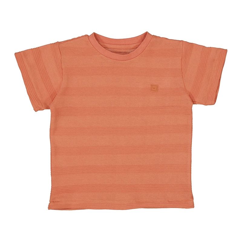 T-shirt texturé orange 3028
