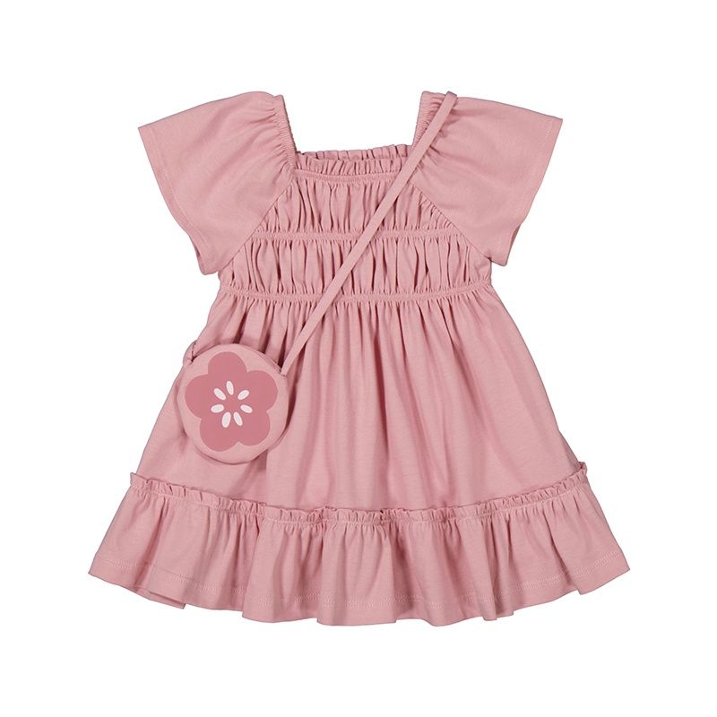 robe rose avec petit sac 1920