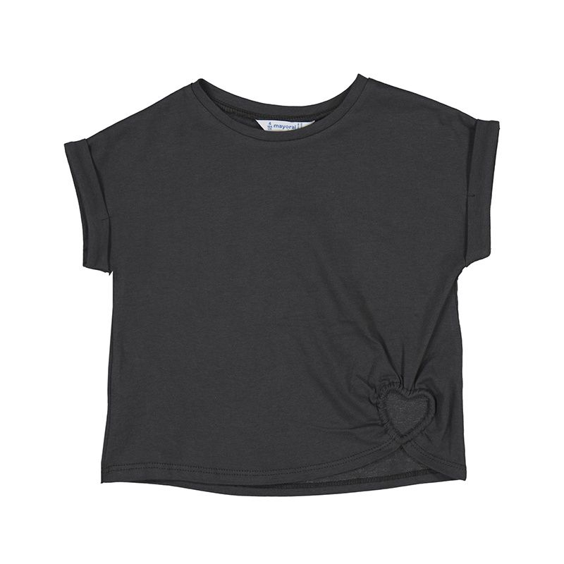 chandail gris foncé avec trou en forme de coeur 3006