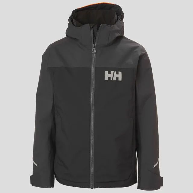 Manteau de pluie noire HH, Grandeur: 8 ans