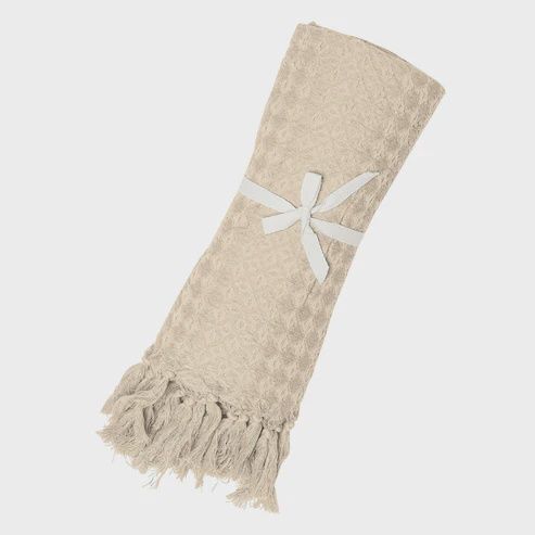 Couverture en coton organique, Couleur: Beige