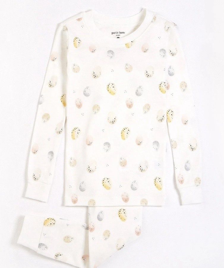 Pyjama Blanc avec œufs de pâques