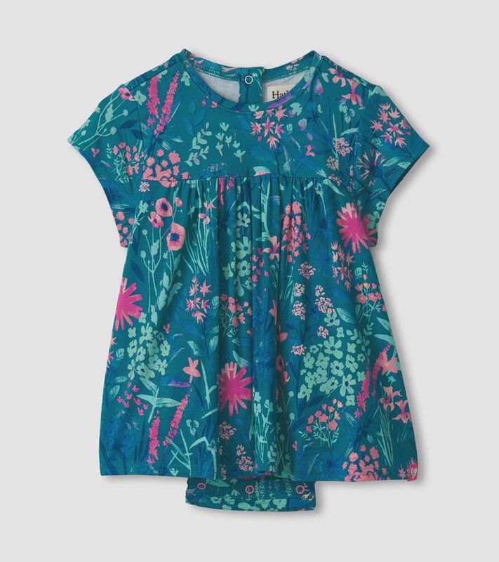 Robe Bleue Avec Cache-Couche Pour Bébé Fille Gymboree - Taille 3-6 Mois - Neuf Étiquettes