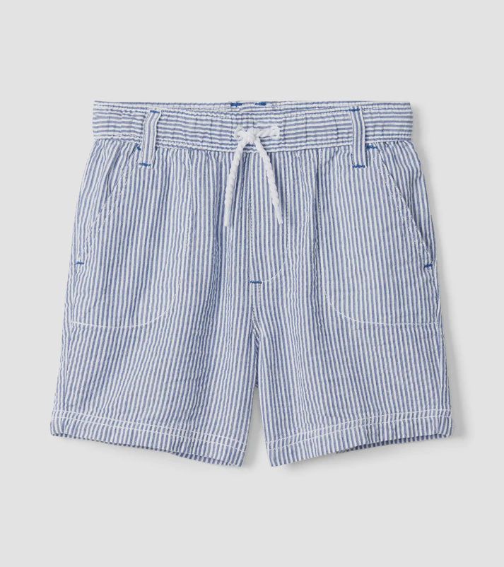 Short lignée blanc et bleu 1391