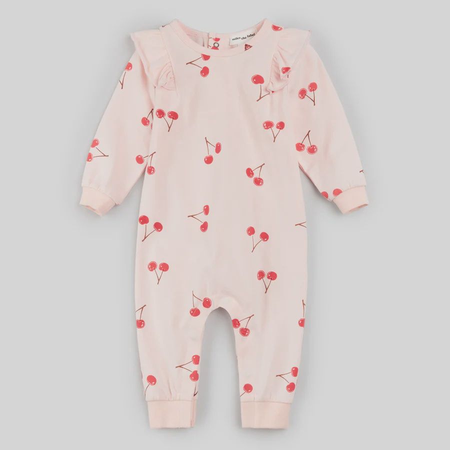 Combinaison rose avec cerises n11b