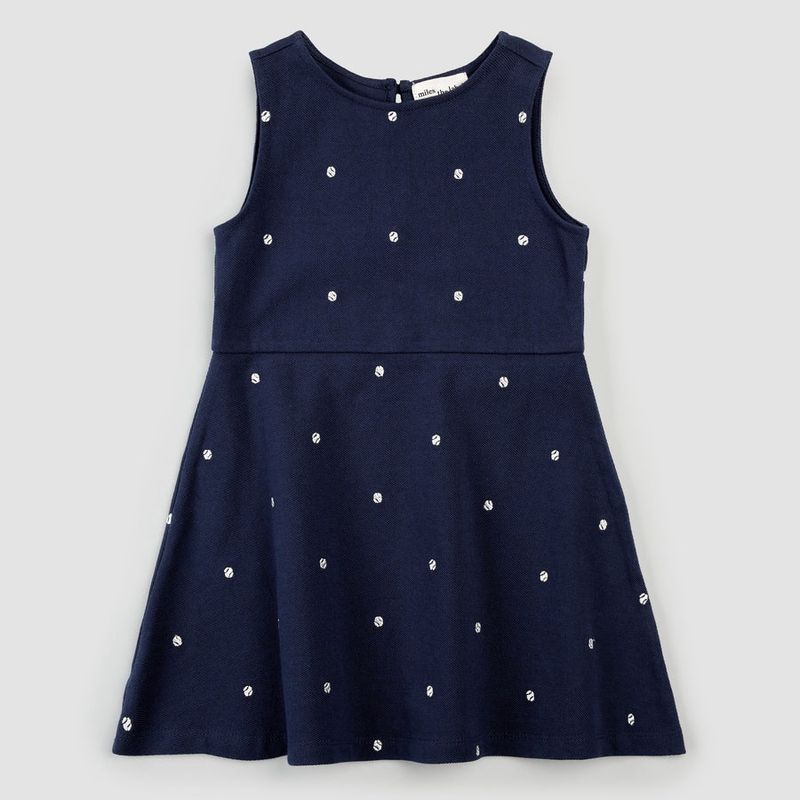Robe marine avec balle de tenis d10k