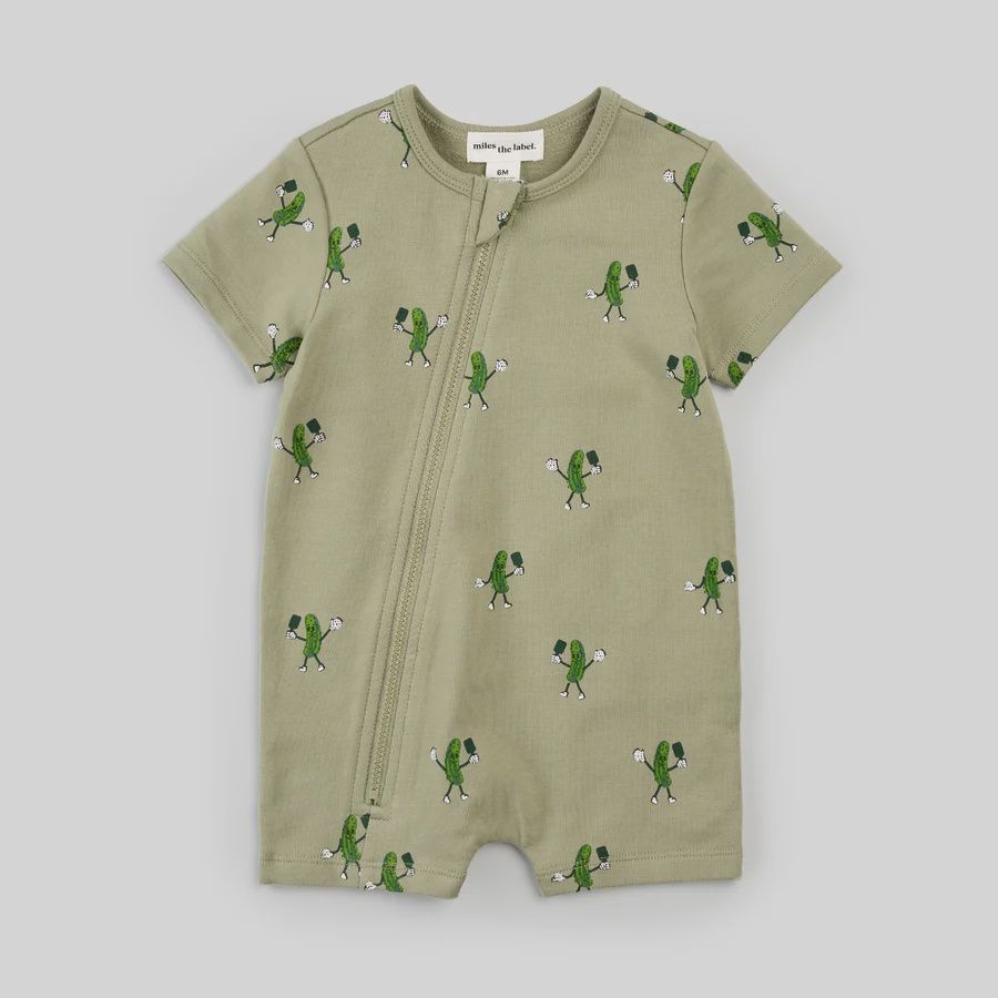 Barboteuse verte avec cornichon n12b