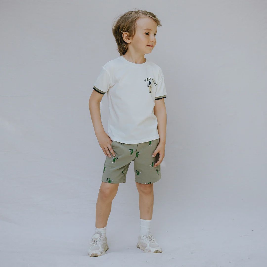 Ensemble T-shirt avec short cornichon t31k