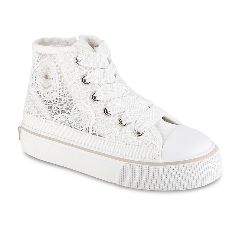 Chaussure compensée blanche 43613