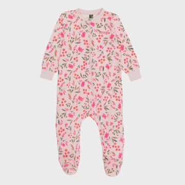 Pyjama 1 pce fleuri rose