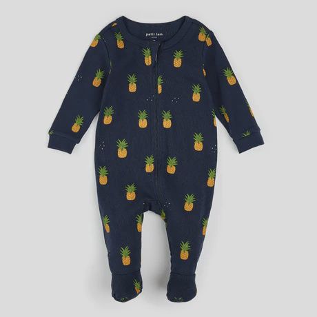 Pyjama marine avec ananas p04b