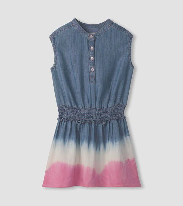 Robe en jeans dégradé rose 1904