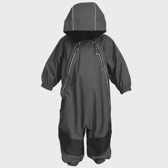Combinaison de pluie doublé en polar, Couleur: noir, Grandeur: 12 mois