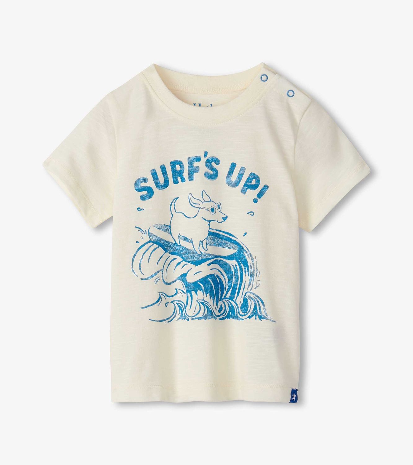 T-shirt beige chien surfer 1300