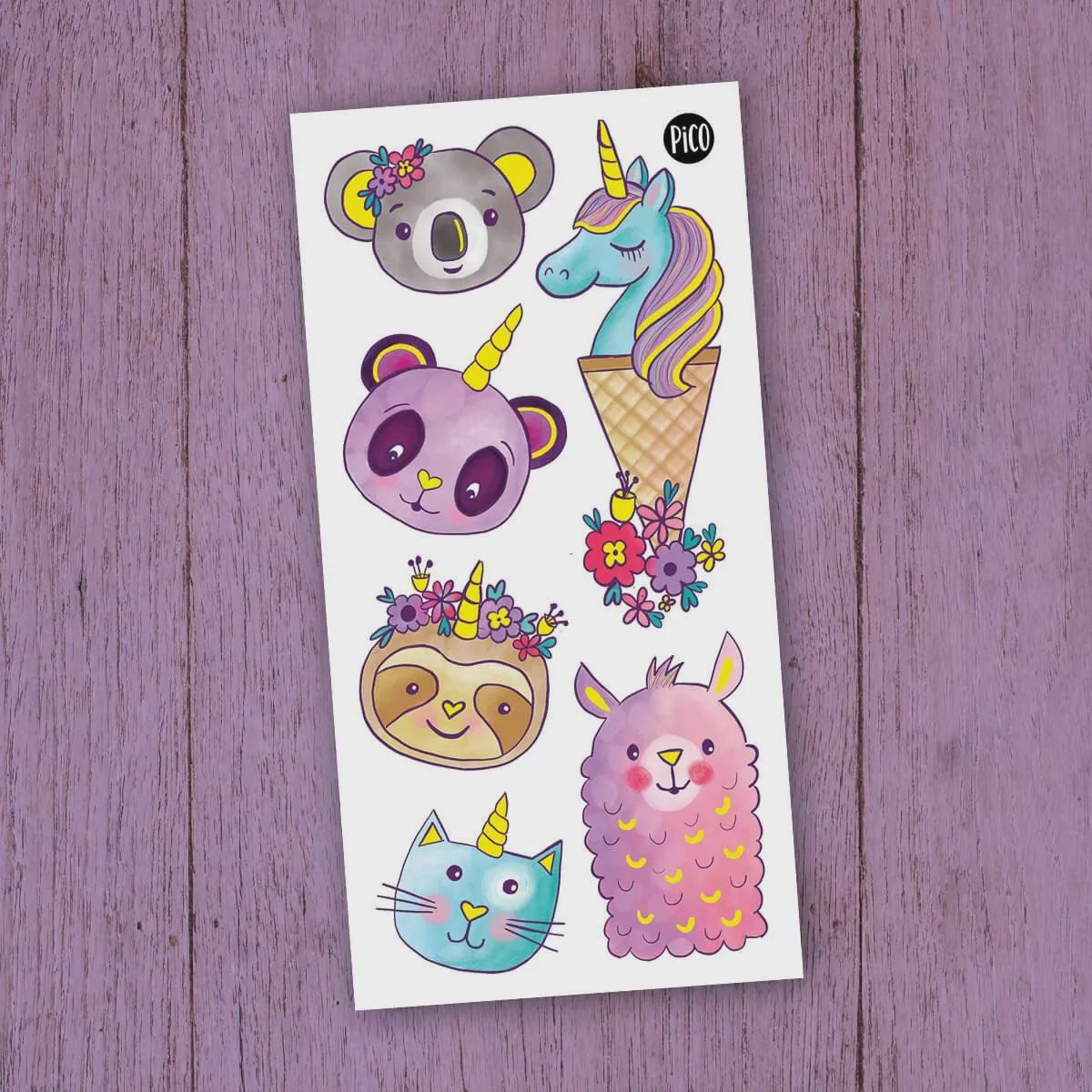 Tatouages temporaires, Motif: Licornerie