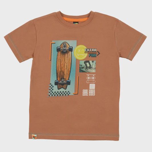 T-shirt Brun skate 2505