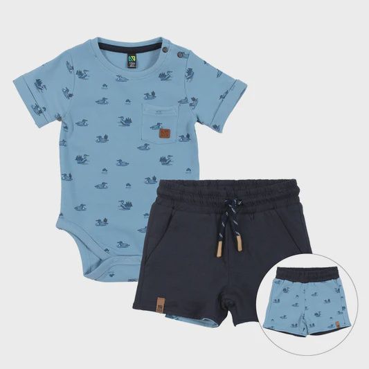 Ensemble 2 piece bébé bleu pâle 2553