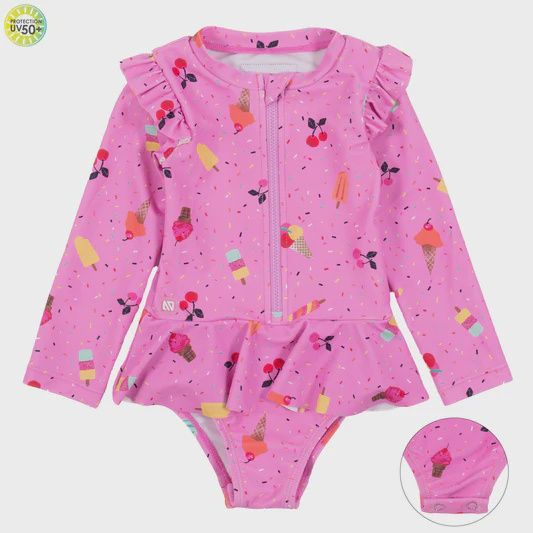 maillot bébé fille motif cornet S328