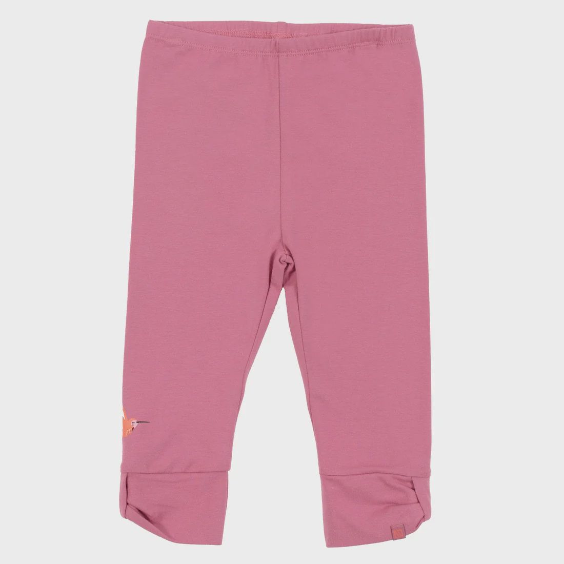 Leggings 3/4 rose petit colibri bas jambe