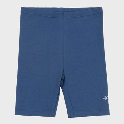 Legging court Bleu