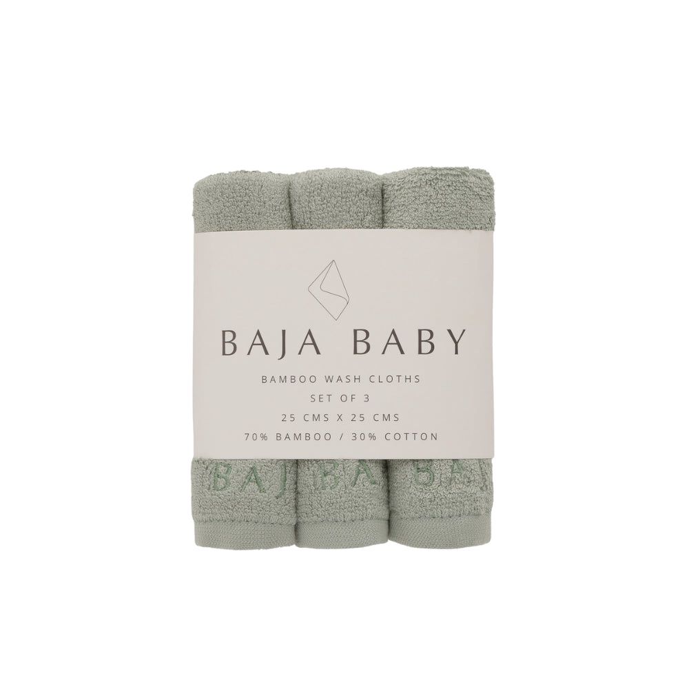 Débarbouillettes en bambou/coton | Paquet de 3