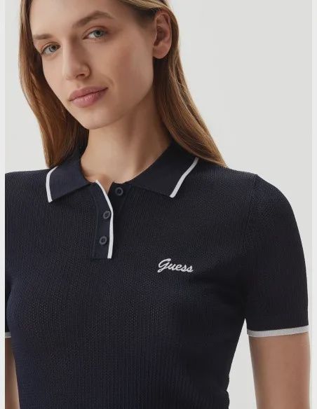Chandail Polo marine Guess A71W