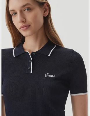 Chandail Polo marine Guess A71W