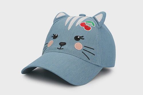 Casquette Chat denim