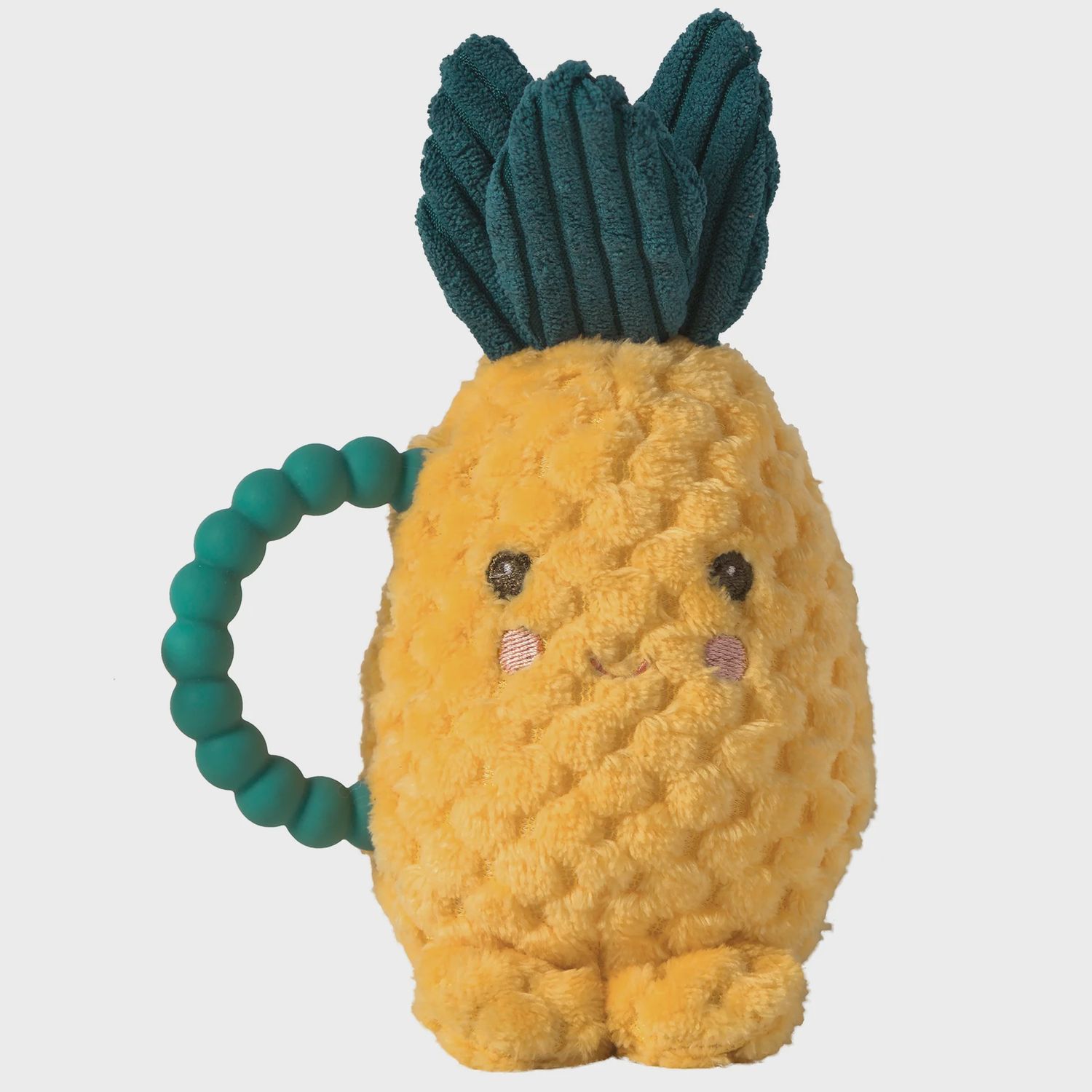 Jouet dentition, hochet et peluche 3 en1, Modèle: Ananas