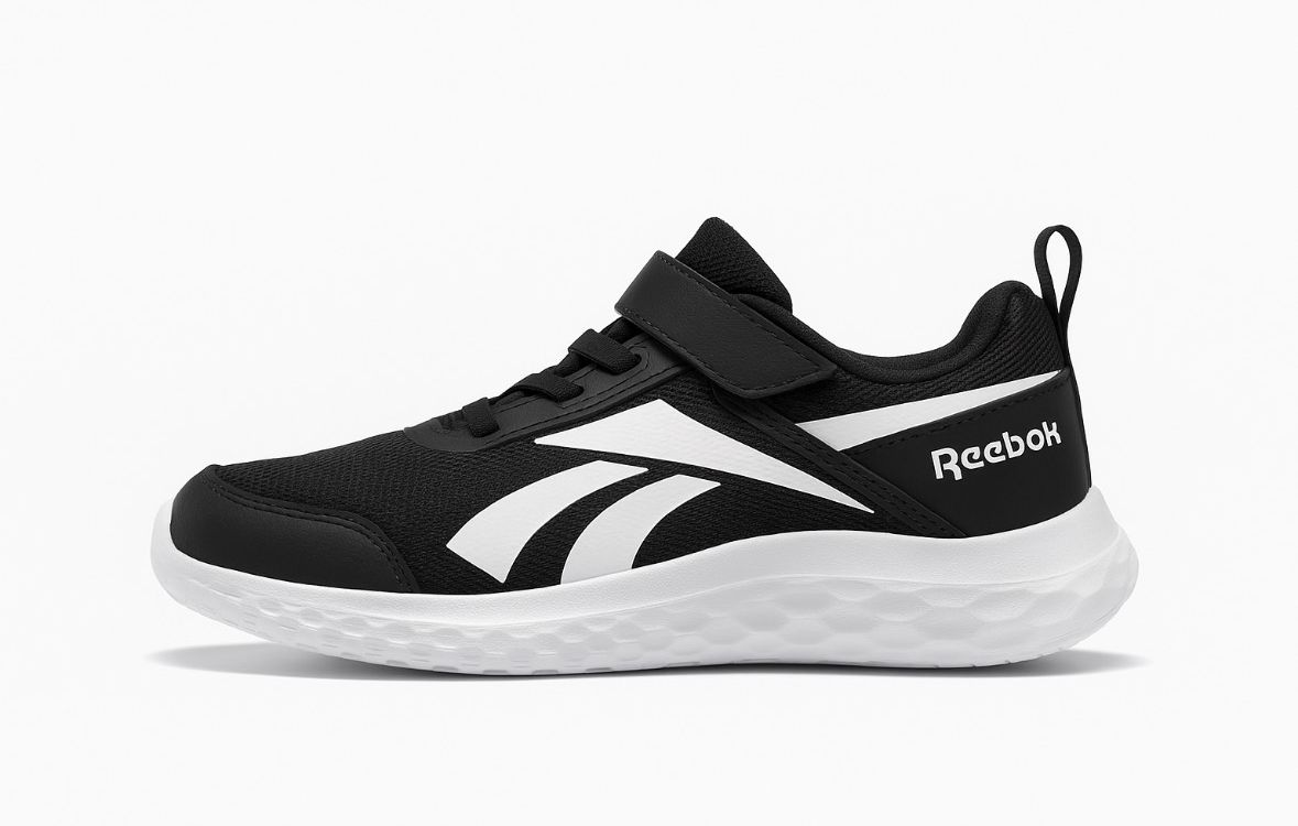 Espadrille Noir velcro et lacet élastique