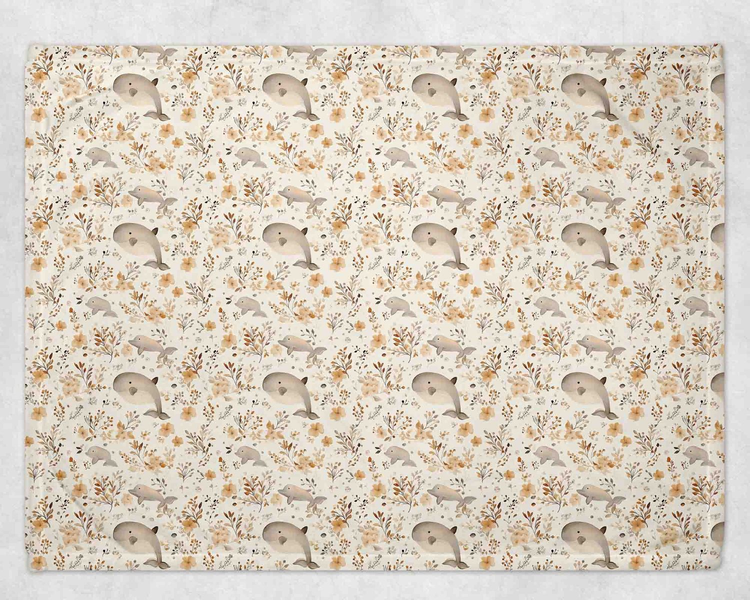 Couverture minky Dauphin