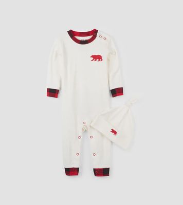 Buffalo Carreau dormeur et chapeau pour bébé