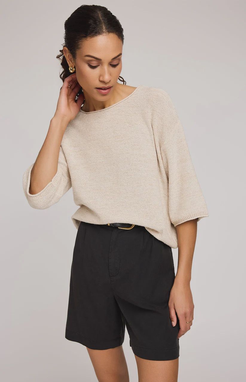 Pull en tricot crème 3100