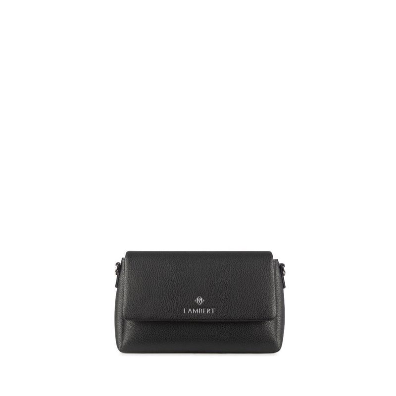 Sac à main bandoulière en cuir vegan noir