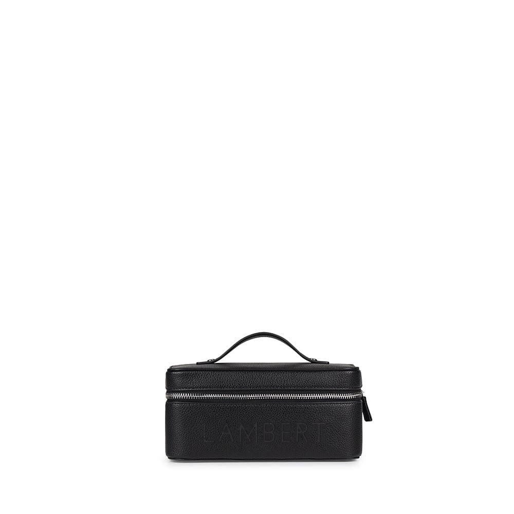 Trousse en cuir vegan noir