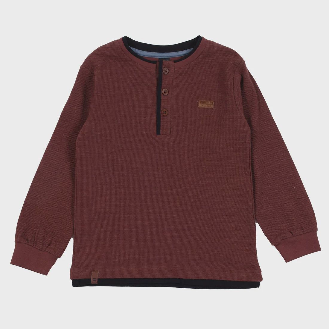 T-shirt manches longues Garçons Brun