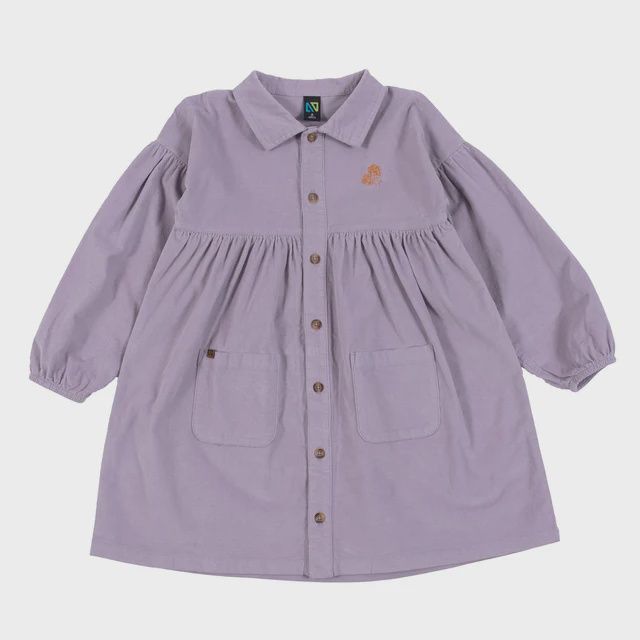 Robe Côtelée Jardin lilas 2508