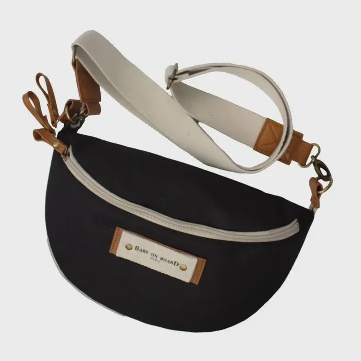 Sac à langer banane- Noir