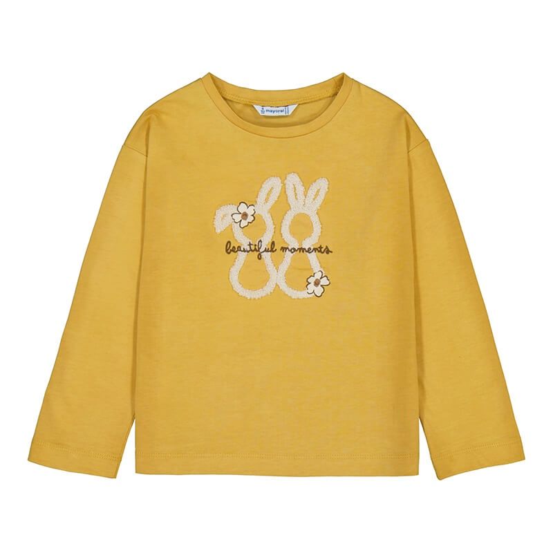 Ensemble Chandail manche longue et legging velours- moutarde 4010