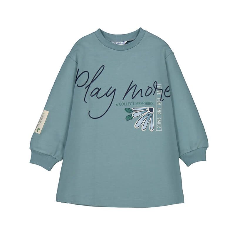 Robe en molleton graphisme fille