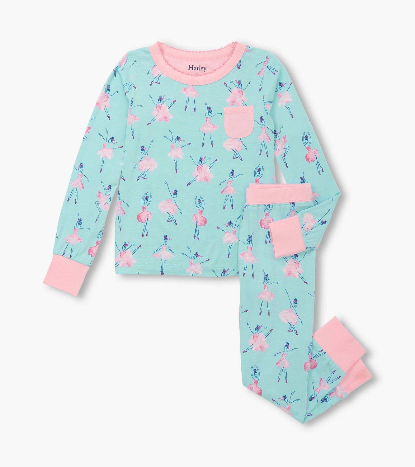 Ensemble pyjama en bambou motif balerine