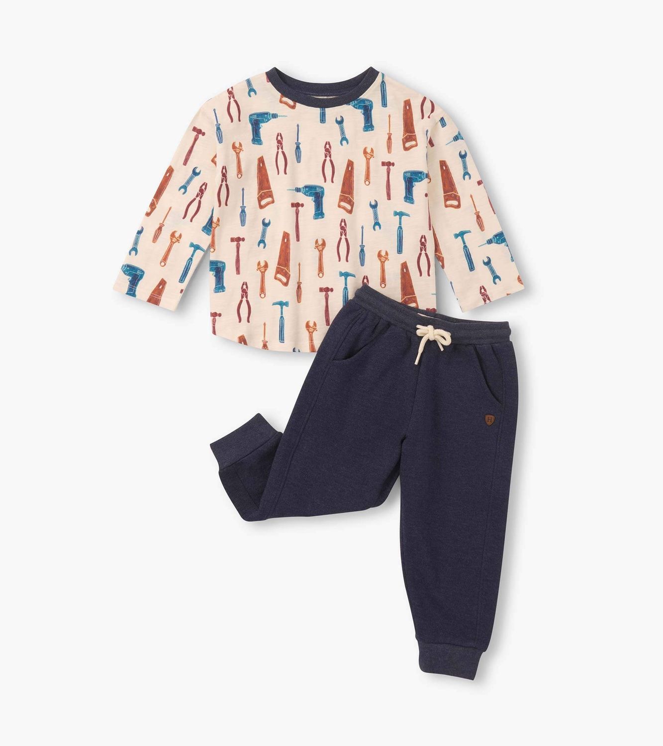 Ensemble t-shirt graphique et jogging handy man 1628