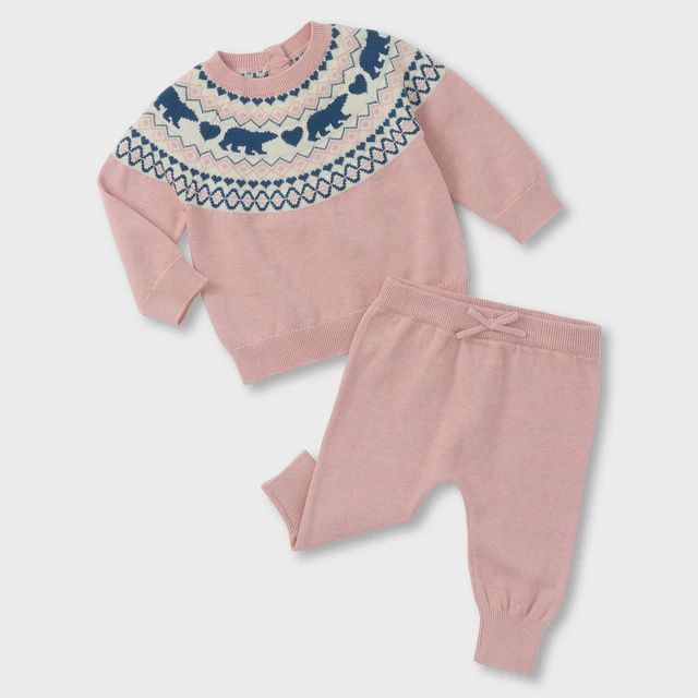 Ensemble pull rose ours 1576