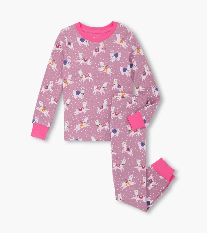 ensemble pyjama en coton motif alpagas 2040